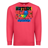 Cardinal autism mom like a normal mom Premium Sweatshirt - MaliasSmallBusiness