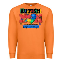 Carrot autism mom like a normal mom Premium Sweatshirt - MaliasSmallBusiness