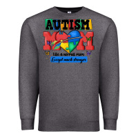 Charcoal Heather autism mom like a normal mom Premium Sweatshirt - MaliasSmallBusiness