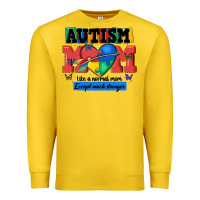Lemon autism mom like a normal mom Premium Sweatshirt - MaliasSmallBusiness