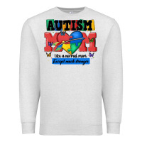 Oatmeal Heather autism mom like a normal mom Premium Sweatshirt - MaliasSmallBusiness