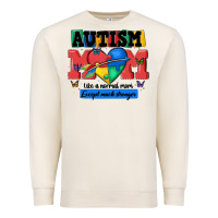Sandshell autism mom like a normal mom Premium Sweatshirt - MaliasSmallBusiness
