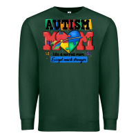 Sports Green autism mom like a normal mom Premium Sweatshirt - MaliasSmallBusiness