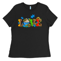 Black autism coffee cup with sunflower Ladies Tee - AdoDesignShop