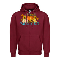 Burgundy Fall Sweet Fall Zipper Hoodie - Artiststas