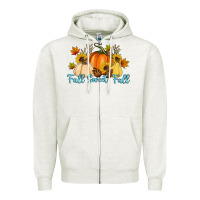 Oatmeal Heather Fall Sweet Fall Zipper Hoodie - Artiststas