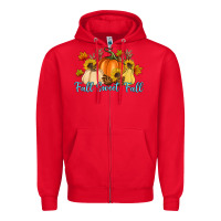 Red Fall Sweet Fall Zipper Hoodie - Artiststas
