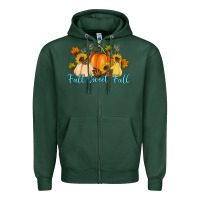 Sports Green Fall Sweet Fall Zipper Hoodie - Artiststas