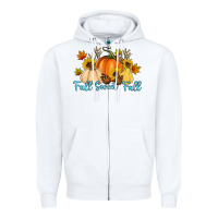 White Fall Sweet Fall Zipper Hoodie - Artiststas