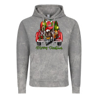 Cloud Rock Merry Christmas Farm Truck With Baby Cow Vintage Hoodie - RanaPortraitStore