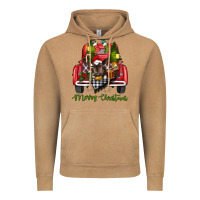Vintage Camel Merry Christmas Farm Truck With Baby Cow Vintage Hoodie - RanaPortraitStore