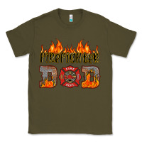Army Green firefighter dad Classic Tee - HRA Design Shop