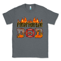 Charcoal Heather firefighter dad Classic Tee - HRA Design Shop