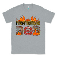 Heather Grey firefighter dad Classic Tee - HRA Design Shop