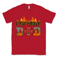 Red firefighter dad Classic Tee - HRA Design Shop