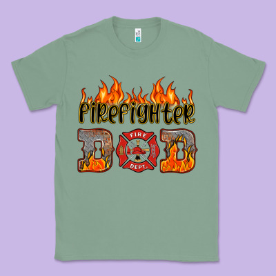 Firefighter Dad Classic Tee Designed By Hra Design Shop