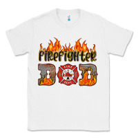 White firefighter dad Classic Tee - HRA Design Shop