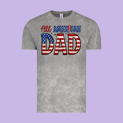 All American Dad Vintage Tee Designed By Zillion Design Studio