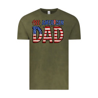Vintage Olive all american dad Vintage Tee - Zillion Design Studio