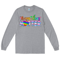 Heather Grey trans lives matter Long Sleeve Tee - HRA Design Shop