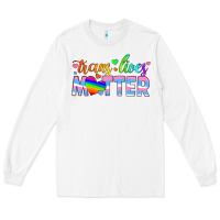 White trans lives matter Long Sleeve Tee - HRA Design Shop