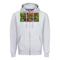 Heather Grey spooky license plate Zipper Hoodie - BundleAndBundleShop