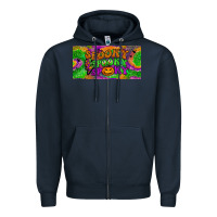 Navy spooky license plate Zipper Hoodie - BundleAndBundleShop