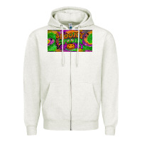 Oatmeal Heather spooky license plate Zipper Hoodie - BundleAndBundleShop
