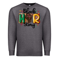 Charcoal Heather black story Premium Sweatshirt - MaliasSmallBusiness