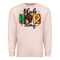 Pale Pink black story Premium Sweatshirt - MaliasSmallBusiness