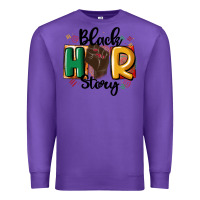 Purple black story Premium Sweatshirt - MaliasSmallBusiness