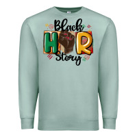 Seafoam black story Premium Sweatshirt - MaliasSmallBusiness