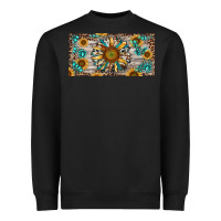 Black western sunflower and gemstone license plate Heavyweight Sweatshirt - RanaPortraitStore