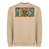Mushroom western sunflower and gemstone license plate Heavyweight Sweatshirt - RanaPortraitStore