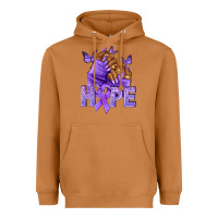 Meerkat hope lavender ribbon all cancers Heavyweight Hoodie - NancyCooperArtShop