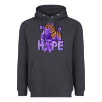 Smoke hope lavender ribbon all cancers Heavyweight Hoodie - NancyCooperArtShop