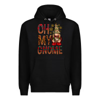 Black Oh my gnome Premium Hoodie - NancyCooperArtShop