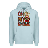 Blue Mist Oh my gnome Premium Hoodie - NancyCooperArtShop