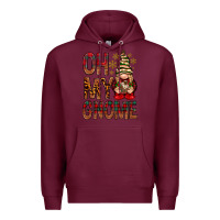 Burgundy Oh my gnome Premium Hoodie - NancyCooperArtShop