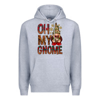 Heather Grey Oh my gnome Premium Hoodie - NancyCooperArtShop