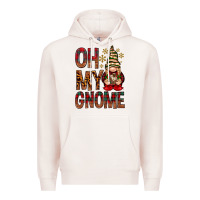 Pale Pink Oh my gnome Premium Hoodie - NancyCooperArtShop