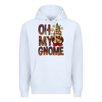 White Oh my gnome Premium Hoodie - NancyCooperArtShop