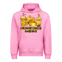 Fuchsia Pink childhood cancer awareness coffee Urban Hoodie - Jasminsmagicworld