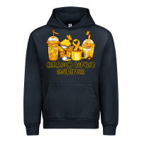 Navy childhood cancer awareness coffee Urban Hoodie - Jasminsmagicworld