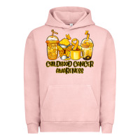 Pigment Salmon childhood cancer awareness coffee Urban Hoodie - Jasminsmagicworld