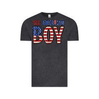 Vintage Black all American boy Vintage Tee - Zillion Design Studio
