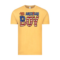 Vintage Mustard all American boy Vintage Tee - Zillion Design Studio