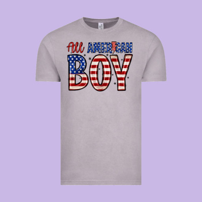 All American Boy Vintage Tee Designed By Zillion Design Studio