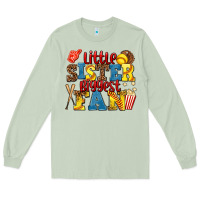 Matcha little sister biggest fan softball Long Sleeve Tee - AdoDesignShop