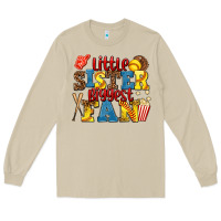 Mushroom little sister biggest fan softball Long Sleeve Tee - AdoDesignShop